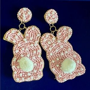New Handmade beaded Bunny Earrings